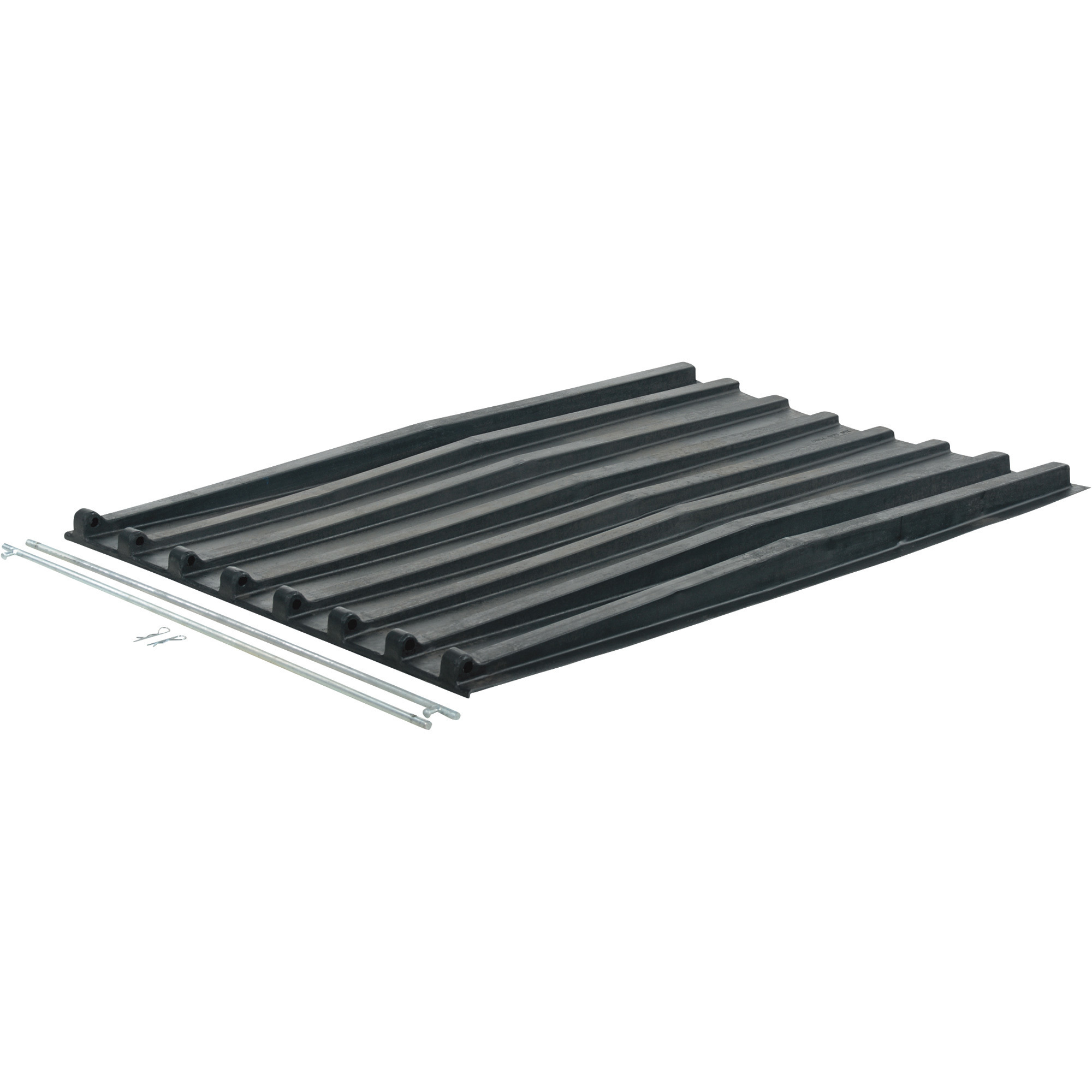 Vestil D-Series Poly Hopper Lid - 59in.L x 41.5in.W x 3in.H, Heavy-Duty, Weather-Resistant, Model# PLID-D-100